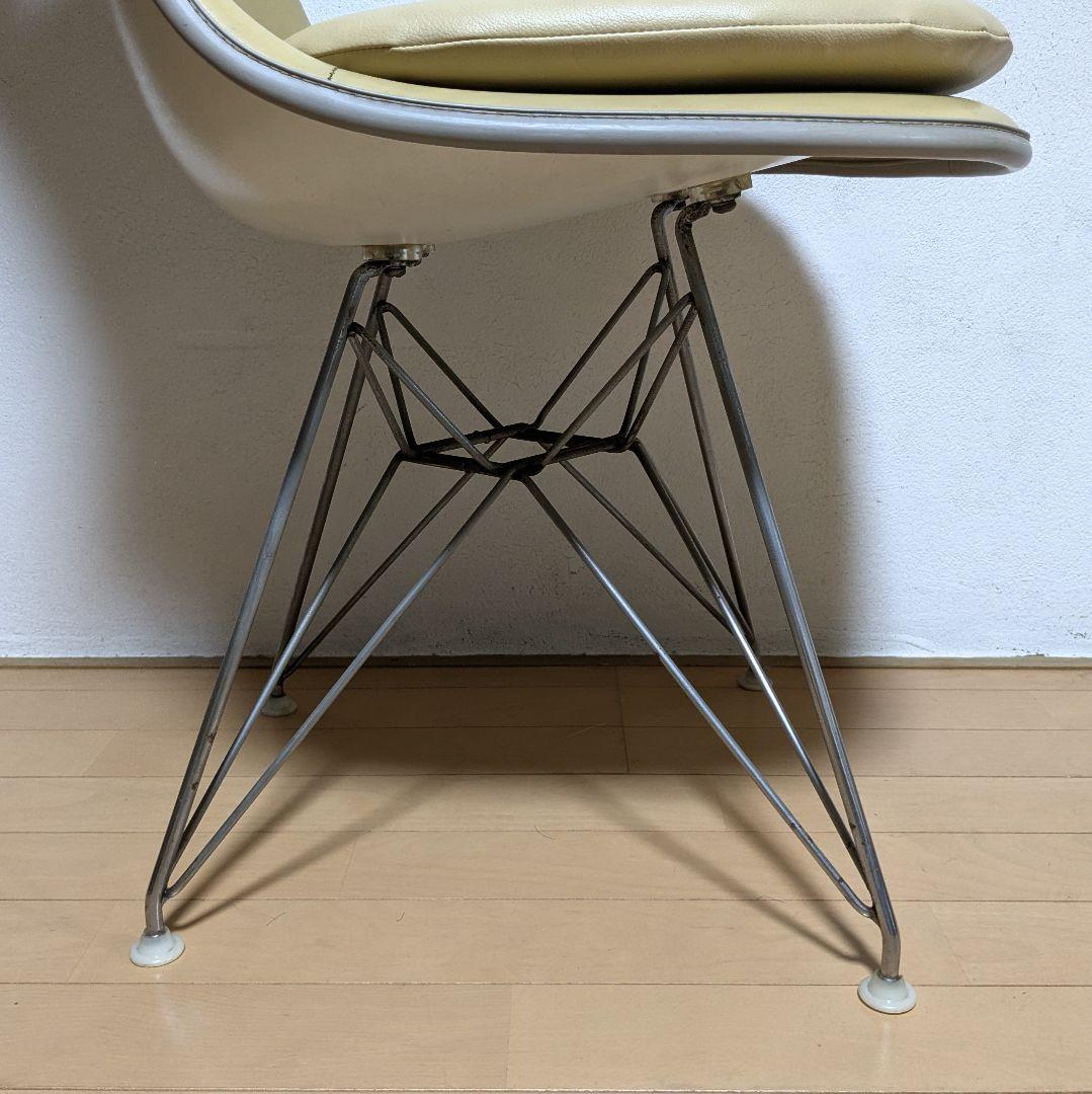希少 正規品 ハーマンミラー イームズ シェルチェア ナウガレザー パッド付 1