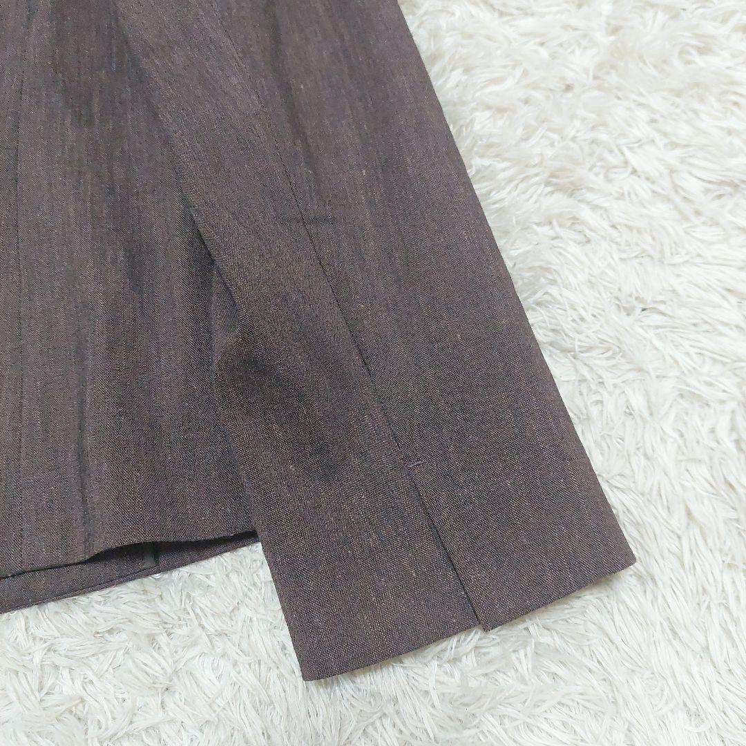 新品タグ付き BOSCH ボッシュ リネン ノーカラー パンツスーツ