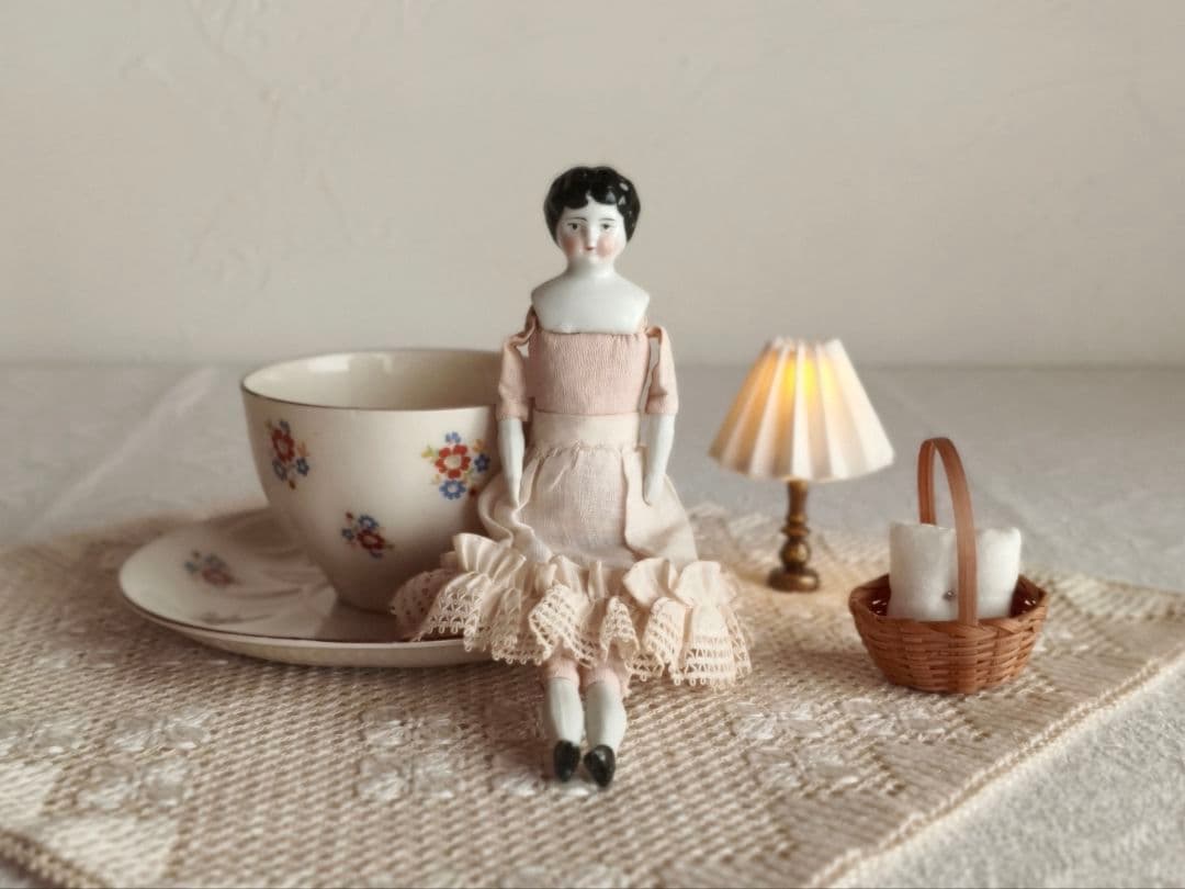 * vintage doll ୨୧ * 小さな チャイナヘッドドールさん