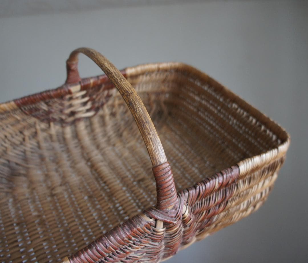 フランスアンティーク　パニエ　バスケット　ブロカント　天然生活　蚤の市