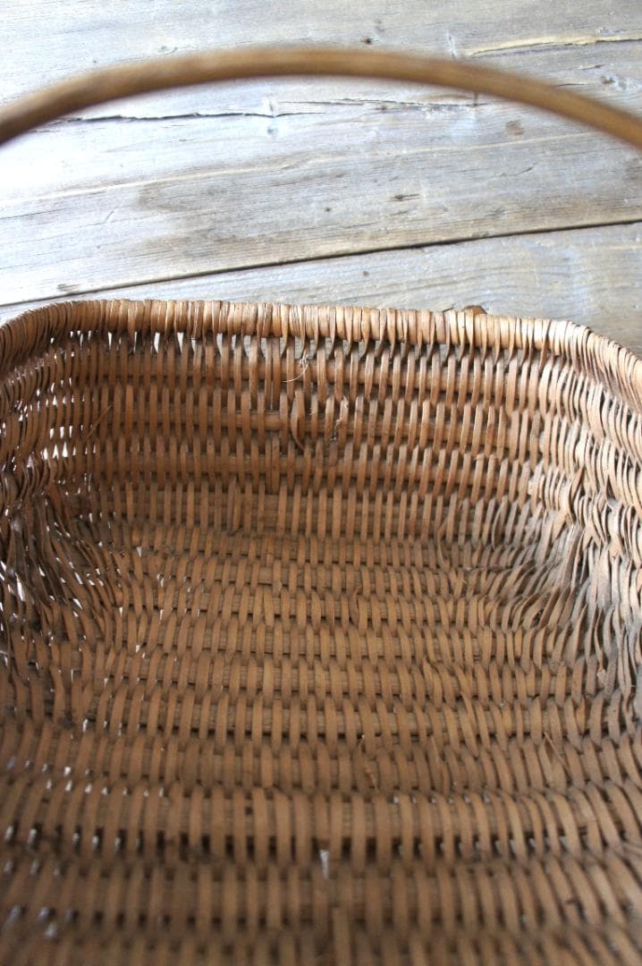 フランスアンティーク　パニエ　バスケット　ブロカント　天然生活　蚤の市