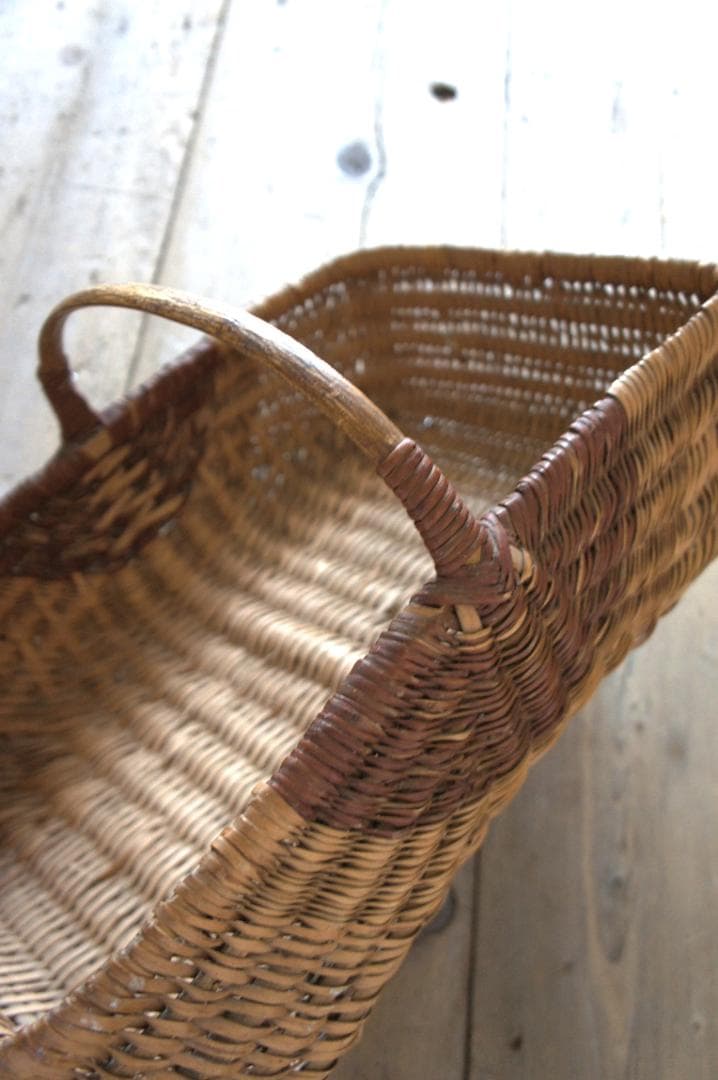 フランスアンティーク　パニエ　バスケット　ブロカント　天然生活　蚤の市