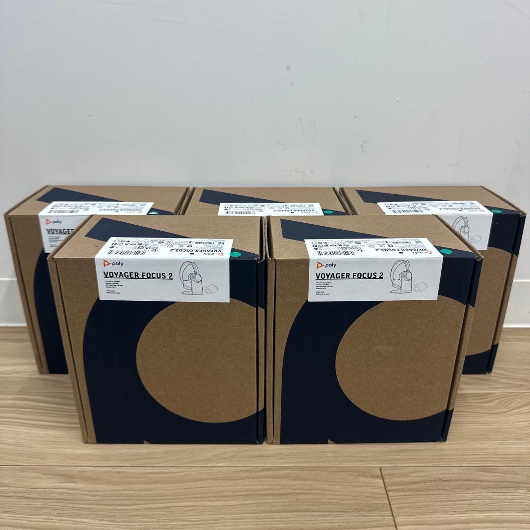 Poly Voyager Focus 2 USB-C-C ヘッドセット　５個