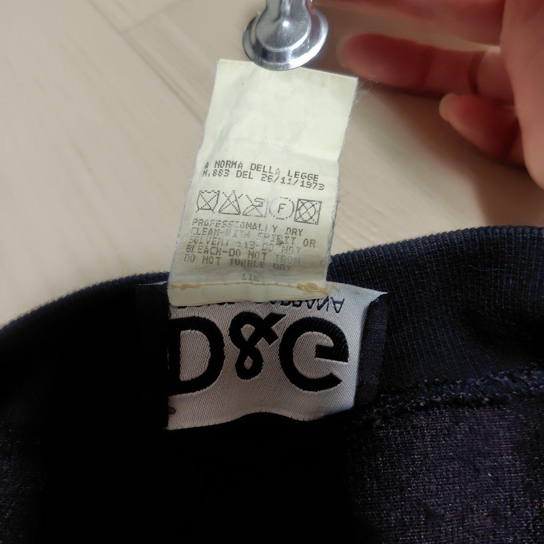 ヴィンテージD&G ブラック モコモコ　ブルゾン