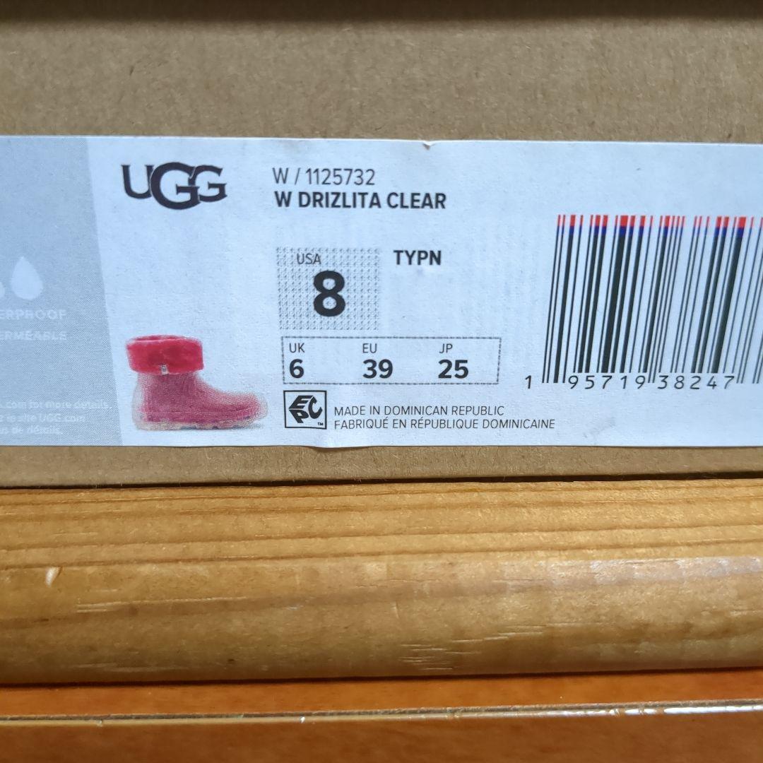 UGG 予備用ソックスとW DRIZLITA CLEAR レインブーツのセット