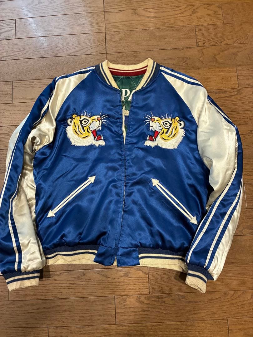 スカジャン　テーラー東洋　虎X鷹　M18426 中古L