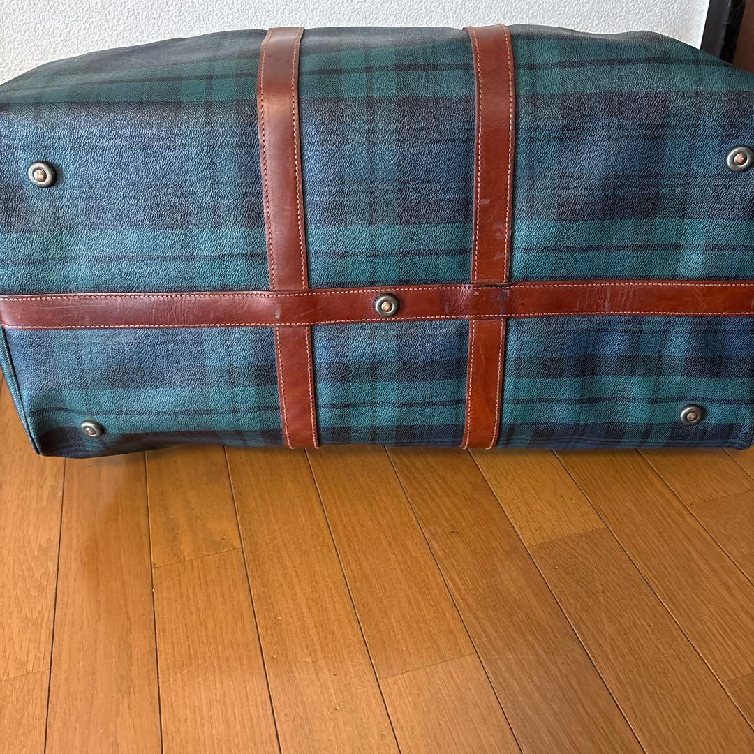 POLO RALPH LAUREN ボストンバッグ チェック柄 レザー