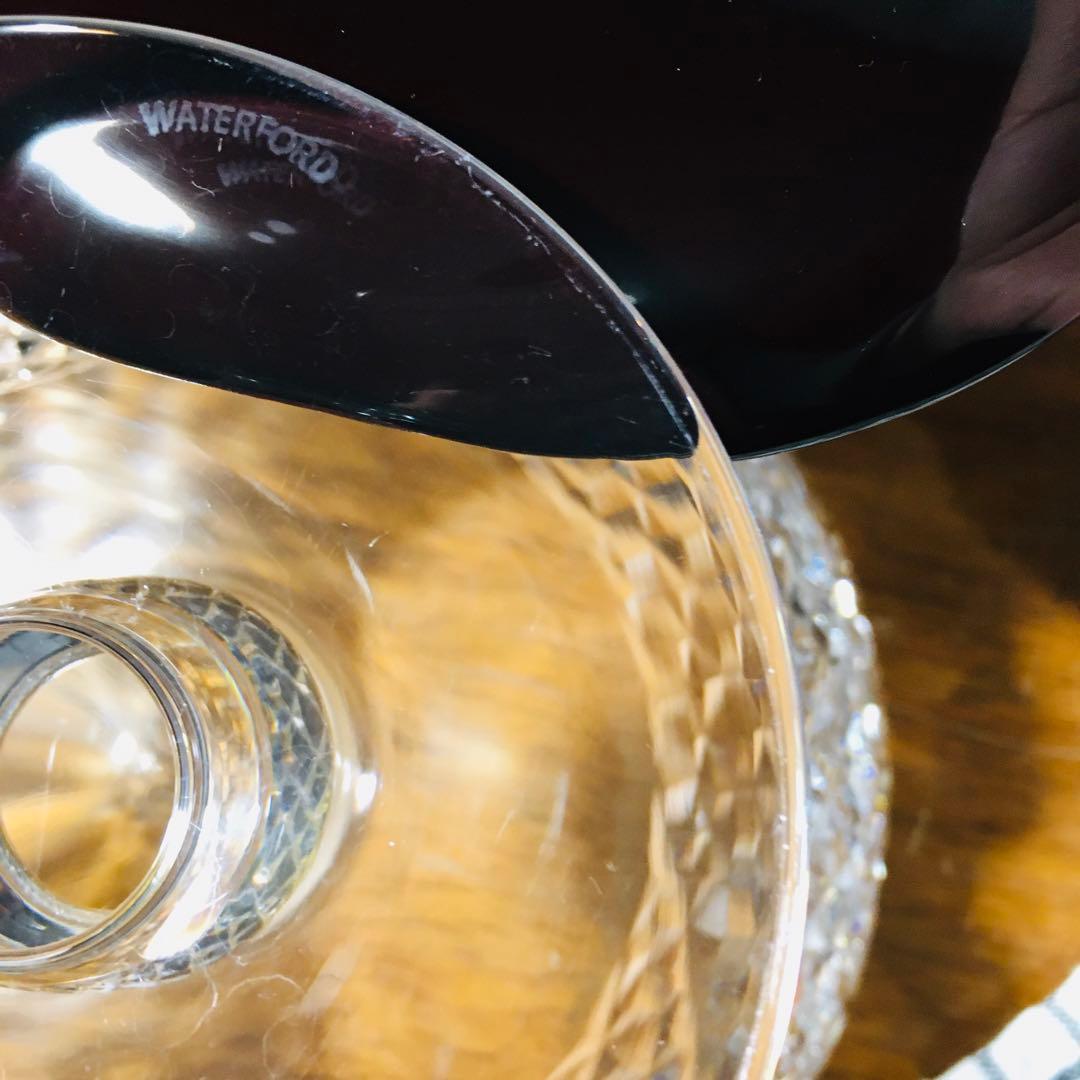 【廃盤】ウォーターフォードクリスタル　アラナ　ラウンドコンポート　プレーンステム