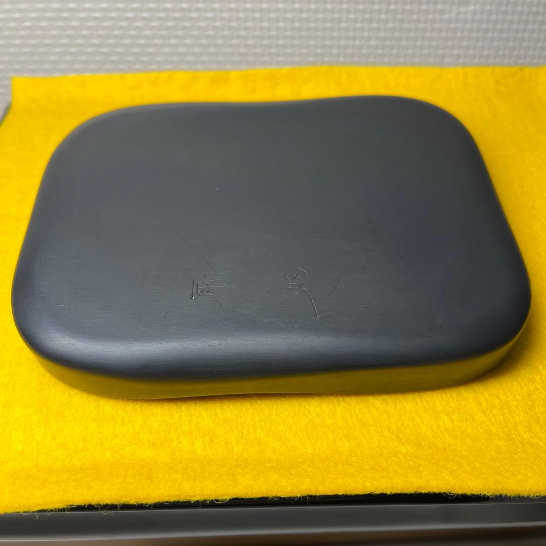 ⭕️まりちゃん⭕️ 雨畑硯　新品　芳龍閣硯舗鑑製　深澤勝左衛門　特殊彫刻作品