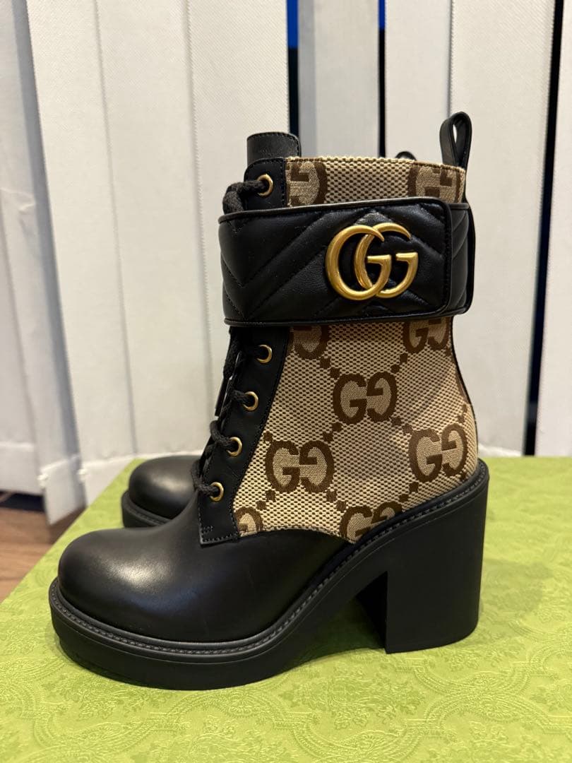 新品未使用！GUCCI GGロゴ ショートブーツ