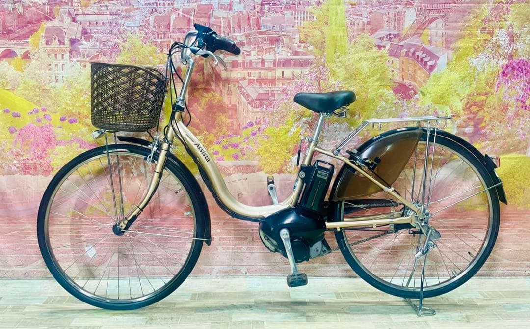 K3231 電動自転車 ブリヂストンアシスタ ママチャリ 26インチ 送料無料