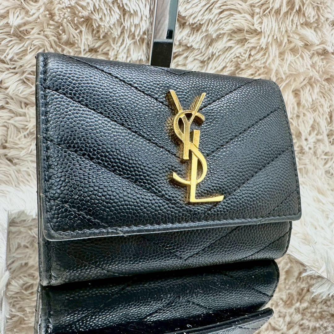 【極美品】サンローラン キーケース 6連 カサンドラ YSL ブラック 黒
