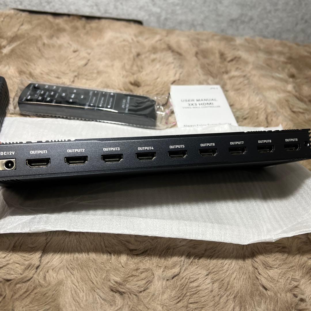 3x3 HDMI ビデオウォールコントローラー