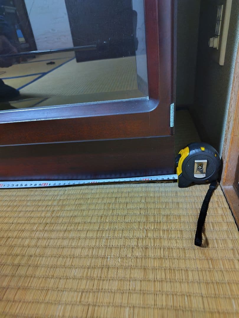 ダークブラウン 木製 ガラス扉本棚 200cm 上下分離可