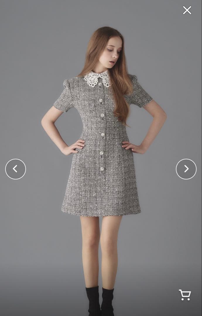 エミリアウィズ　ツイード　ワンピース　期間限定お値下げ中