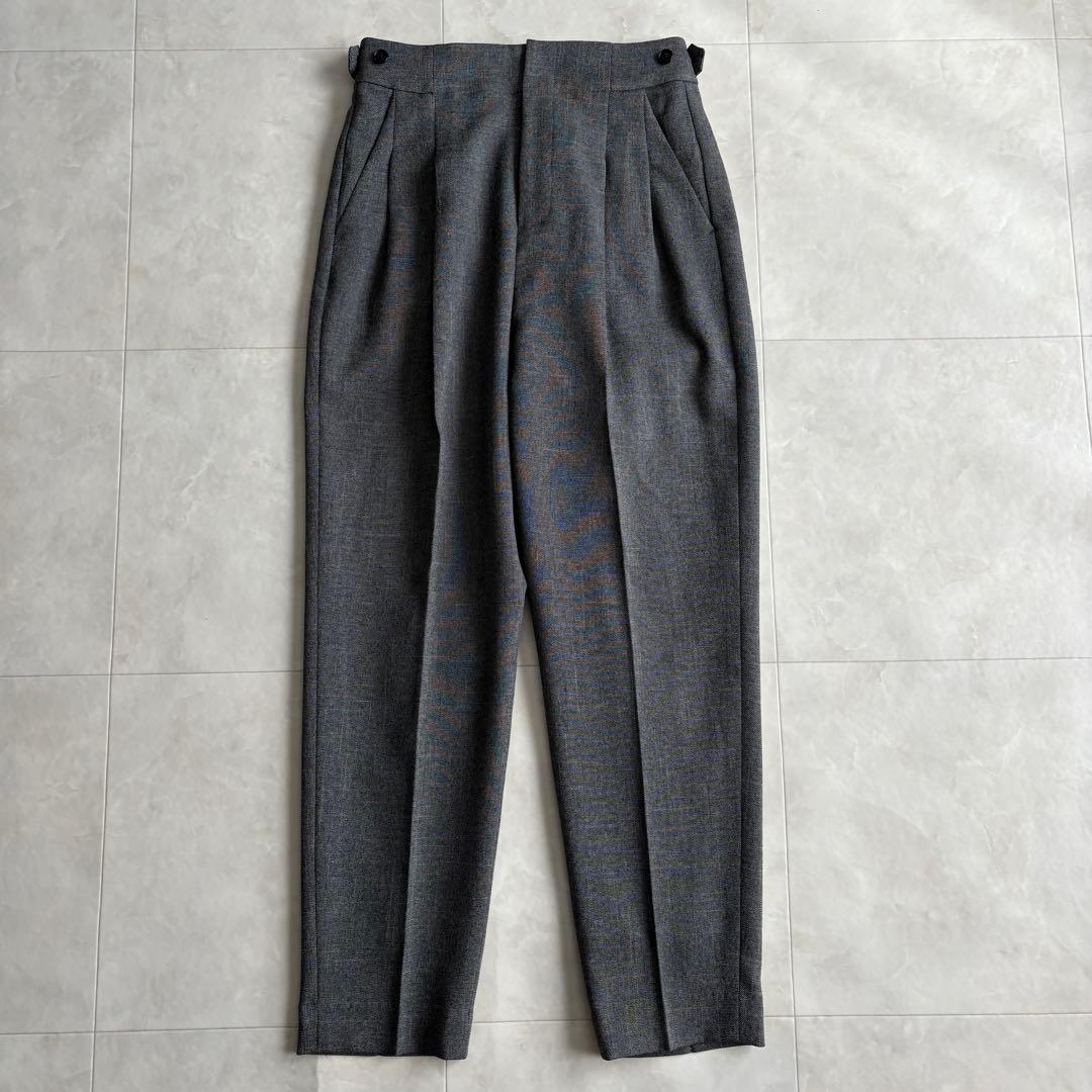 美品✨グリーンレーベルリラクシング ノーカラーセットアップ グレー 36 S相当