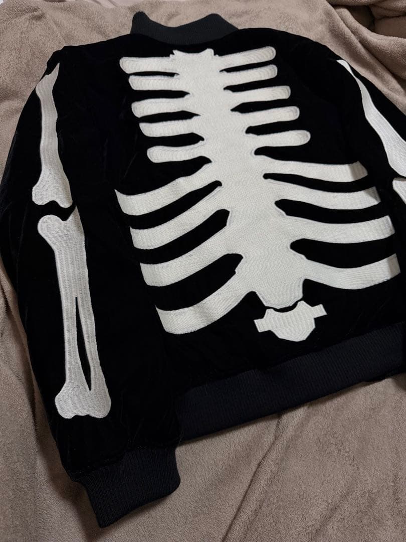 新品 未使用 Vanson USA 骨 別珍 限定版 スカジャン vintage