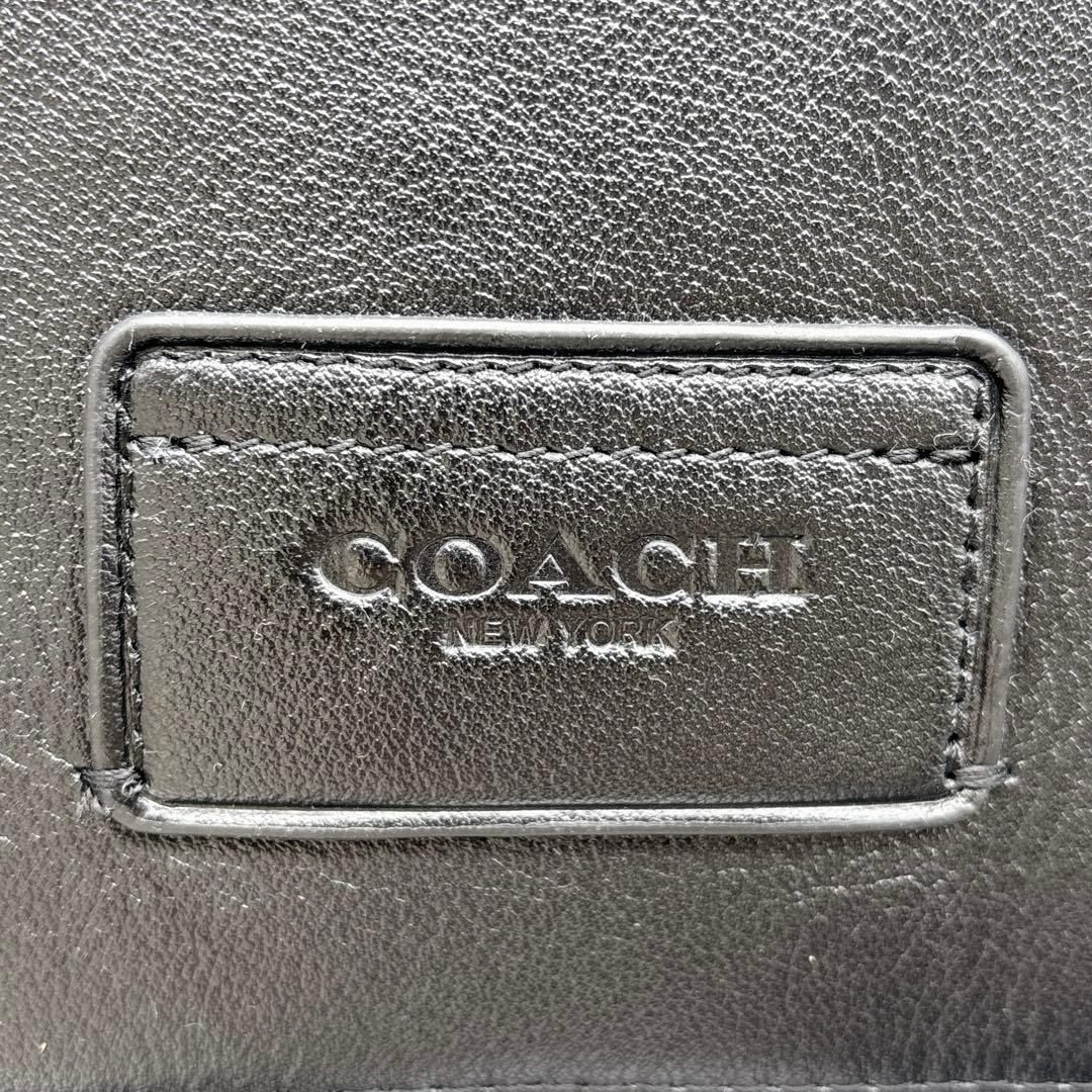 極美品 COACH コーチ レザー 2WAYメッセンジャーバッグ ハンドバッグ