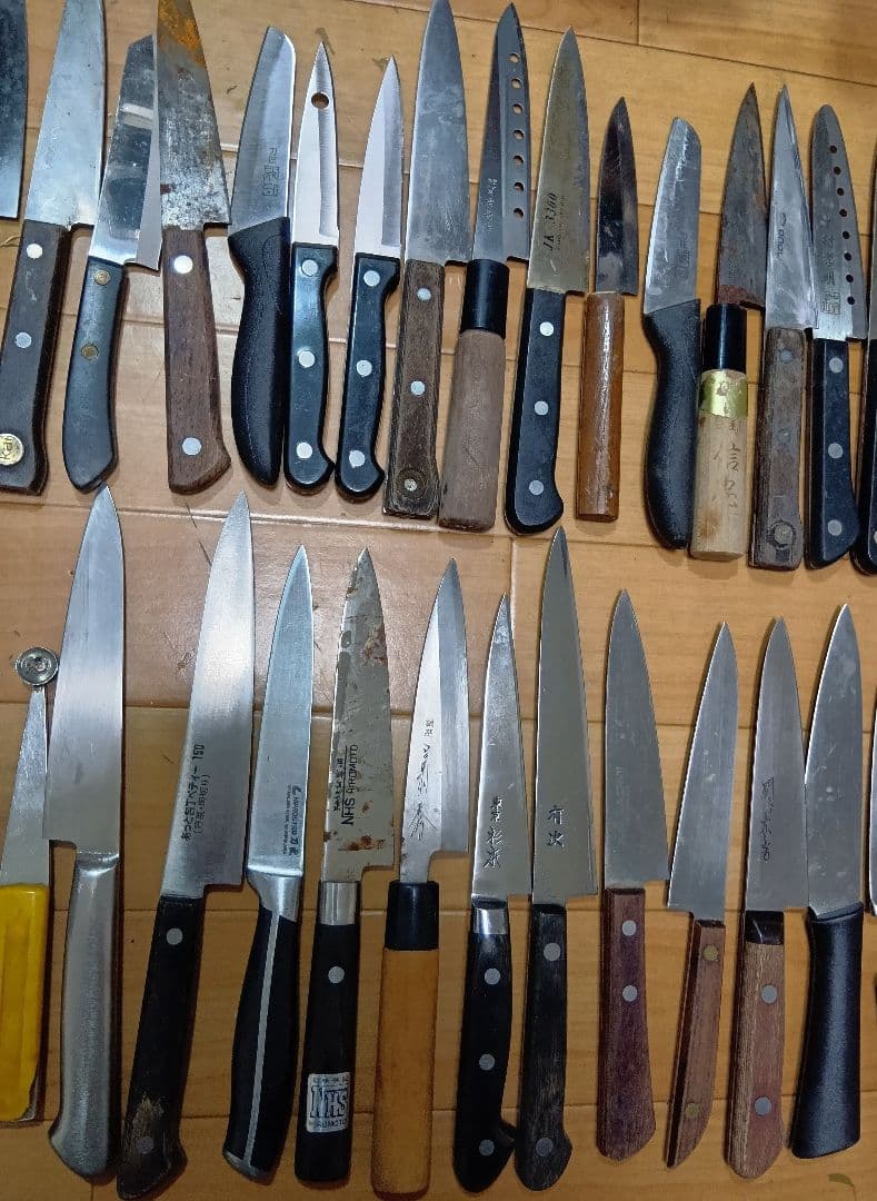 ペティナイフ 50本まとめ売り 有次特製 杉本 銀座 菊秀 正広 他 ジャンク