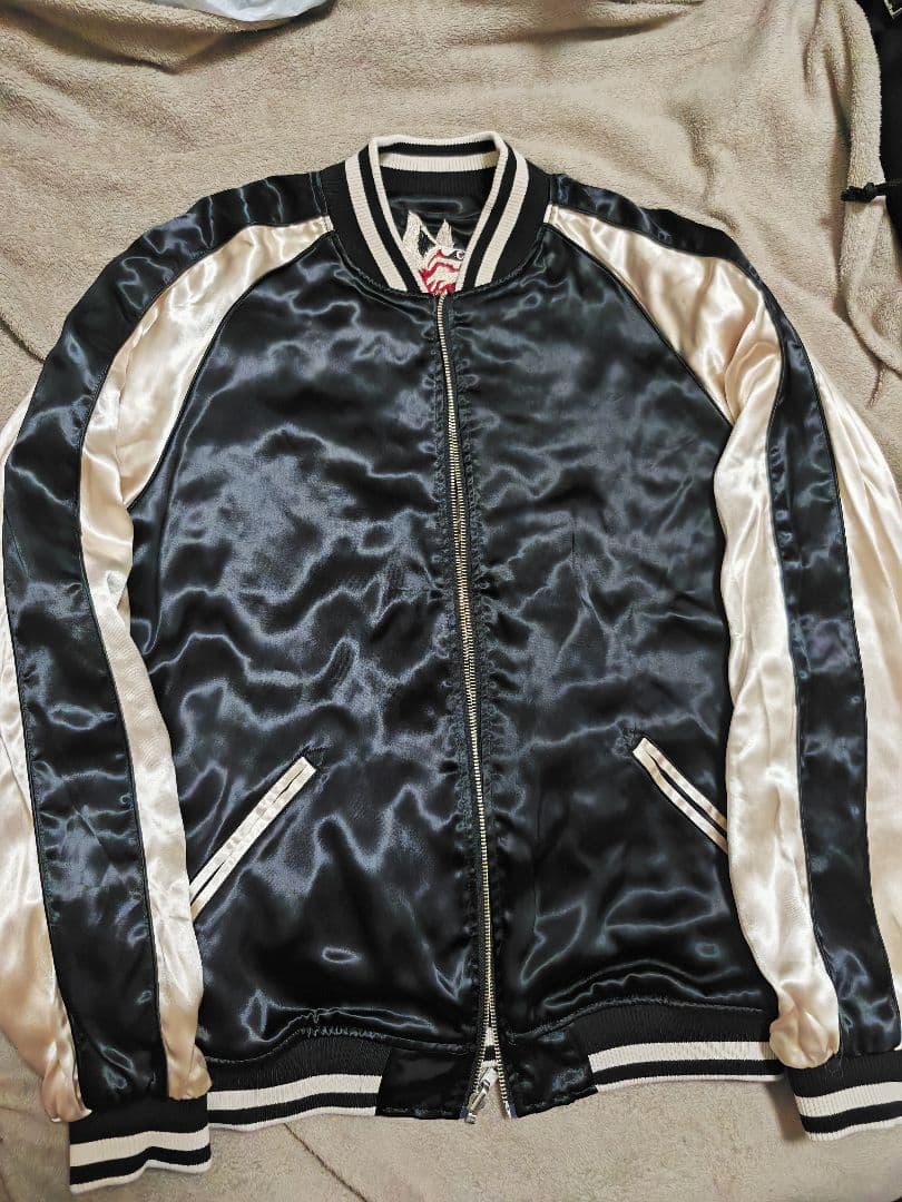 美品 絡繰魂 super 日本 限定 スカジャン unisex 100%silk