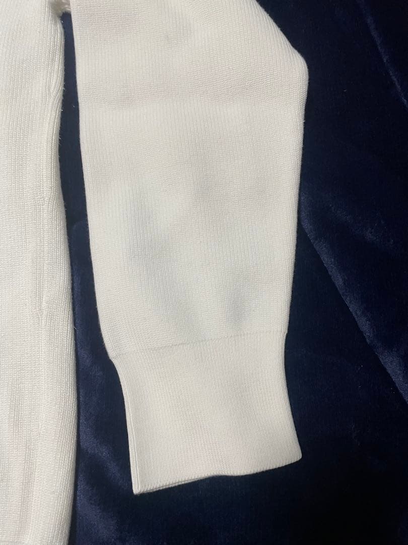 Ree　美品　Louis Vuitton ホワイト ニットパーカー　メンズ