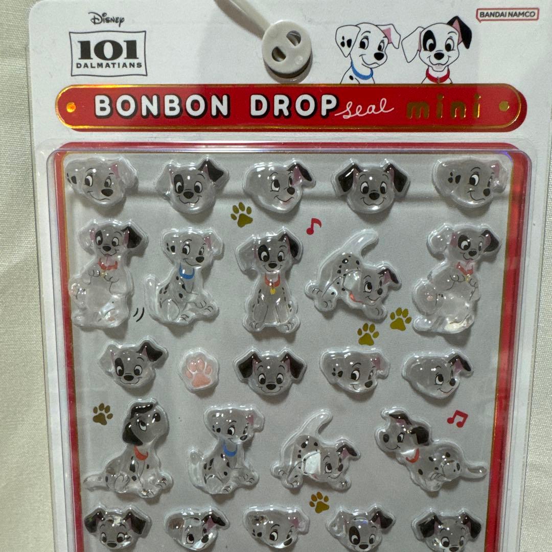 【新品未使用品】ディズニーキャラクター　ボンボンドロップシール　6枚セット