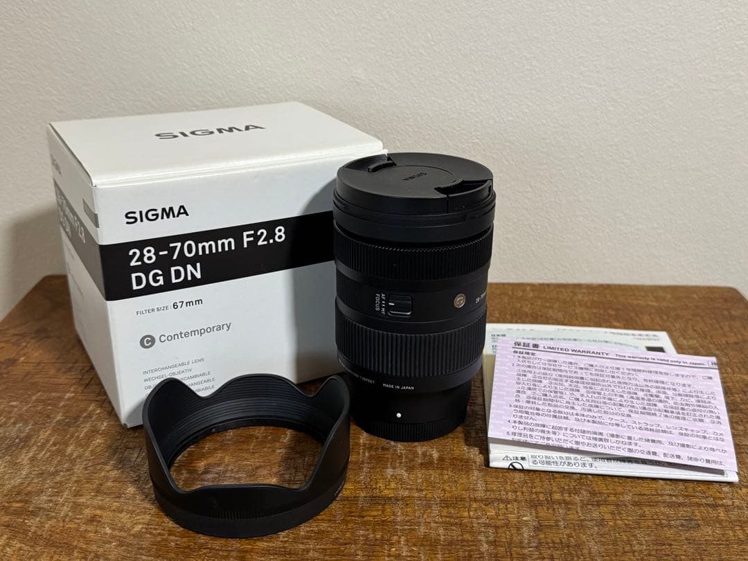 SIGMA 28-70mm F2.8 DG DN レンズ　ソニーＥマウント