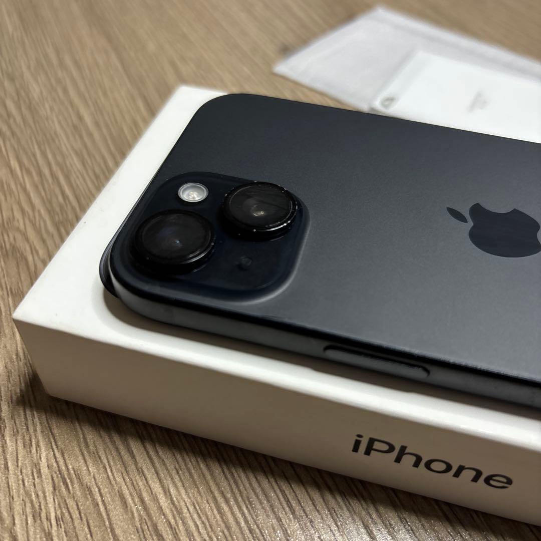 画面修理 BT86% Apple iPhone 15 128GB ミッドナイト