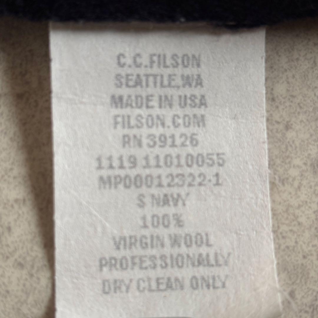 未使用級 USA製 フィルソン マッキーノウールベスト S ネイビー 現行品