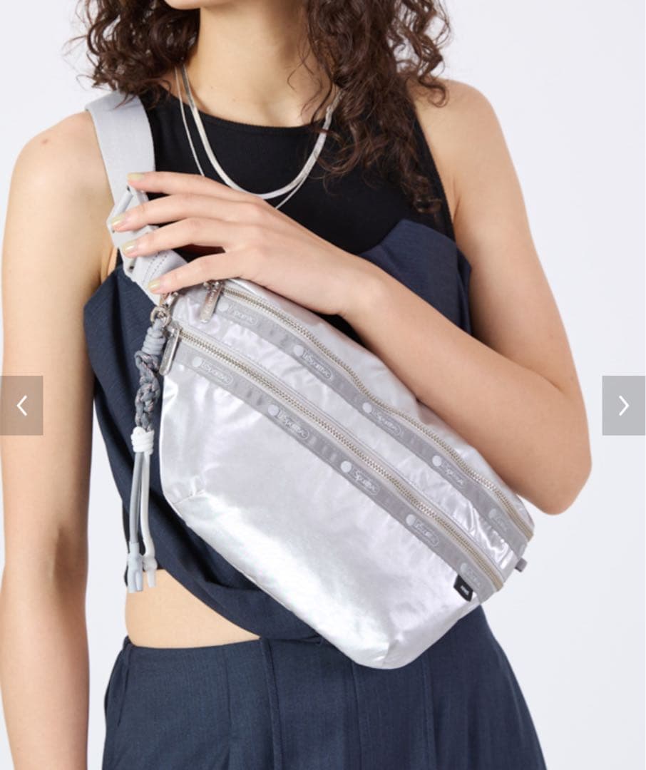Ri⭐︎【LeSportsac×Ameri】ショルダーバッグ シルバー