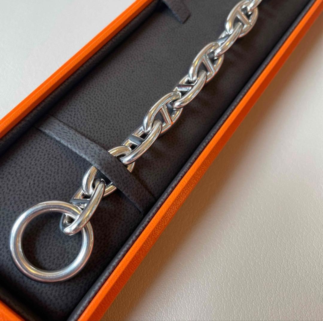 エルメス シェーヌダンクル シルバーブレスレット GM11コマ