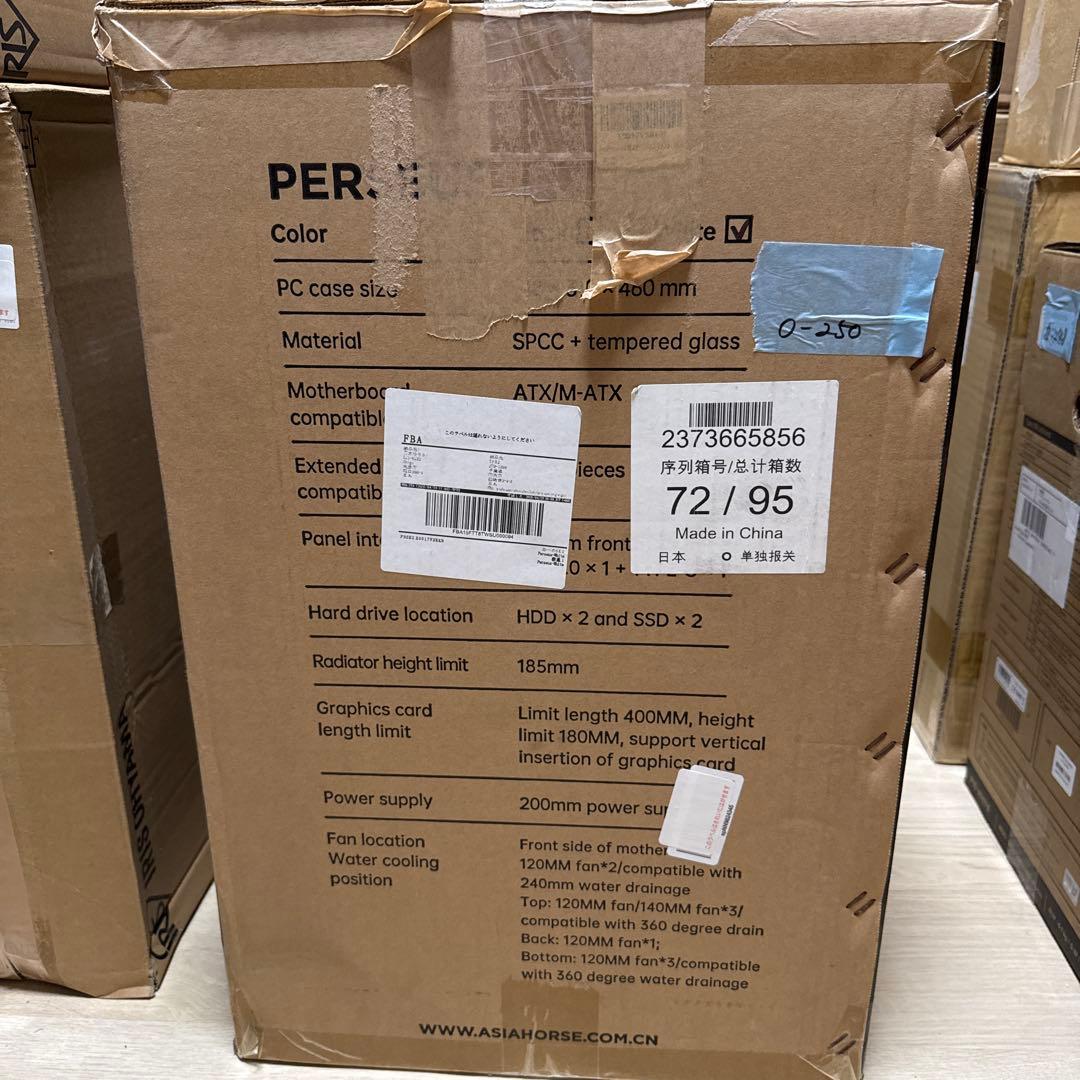 AsiaHorse ATX PCケース ミドルタワー デュアルチャンバー RTX