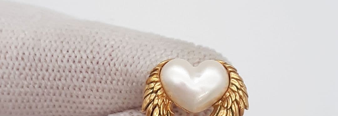 Z08-19　ルイヴィトン　ブルックドレイユクール　ピアス　右のみ　エンジェル