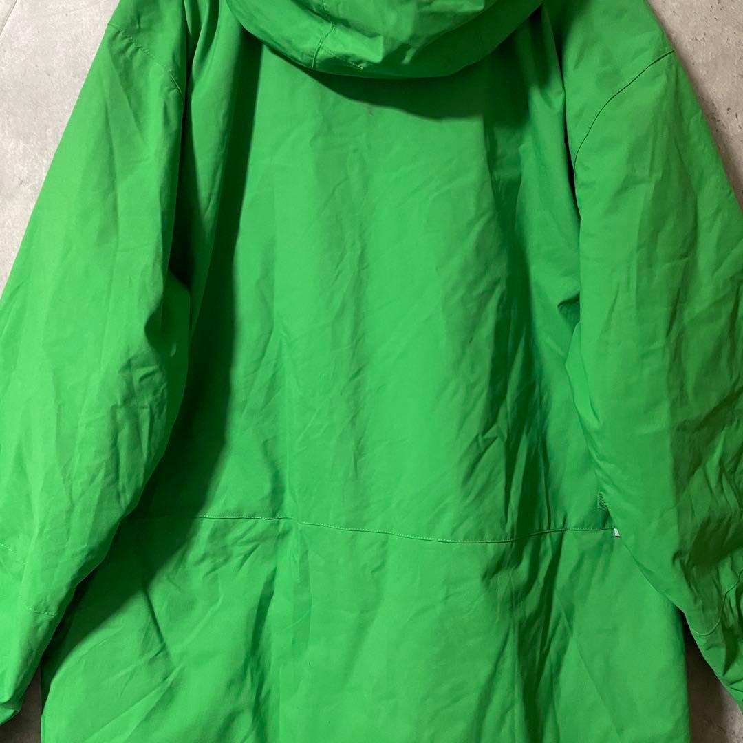Burtonバートンスキーウェアスノーボードジャケットパーカーフード付緑グリーン