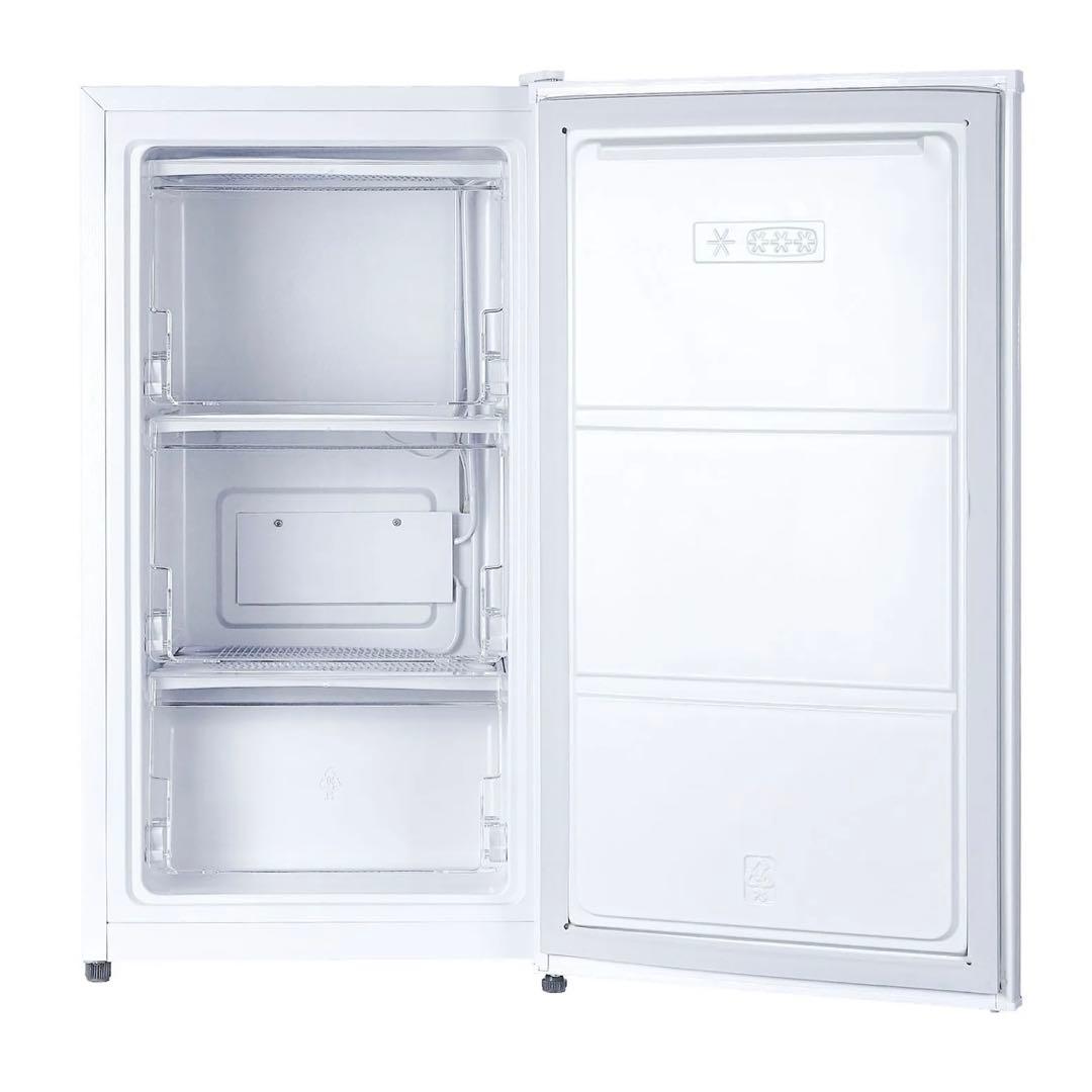 【新品】冷凍庫 60L スリム 小型 大容量 セカンド冷凍庫 直冷式 大収納