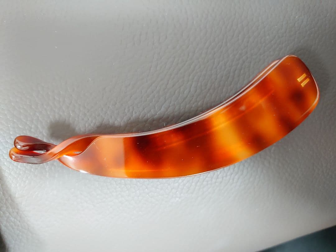 ALEXANDRE DE PARIS ブラウンバナナクリップ