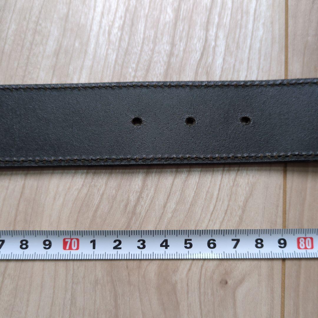 GUCCI ブラックレザー ベルト 132172-479610-75330