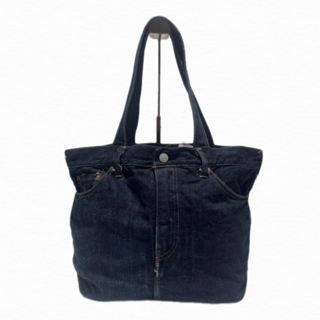 希少 エビス EVIS デニムトートバッグ インディゴ かもめ