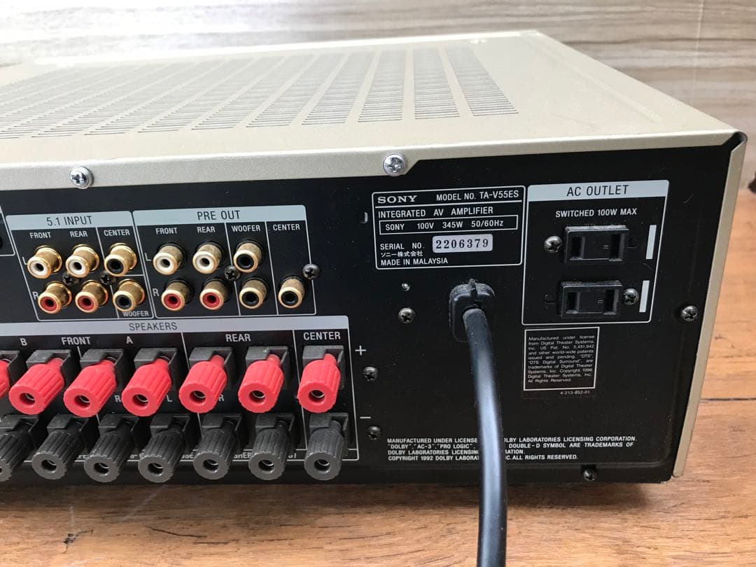 SONY ソニー　AVアンプ　TA-V55ES動作(F53)