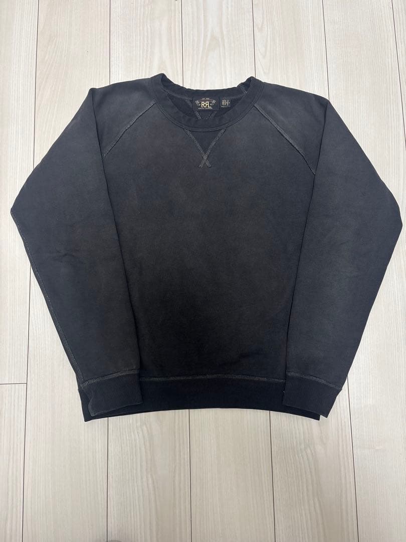 RRL ブラック クルーネック トレーナー