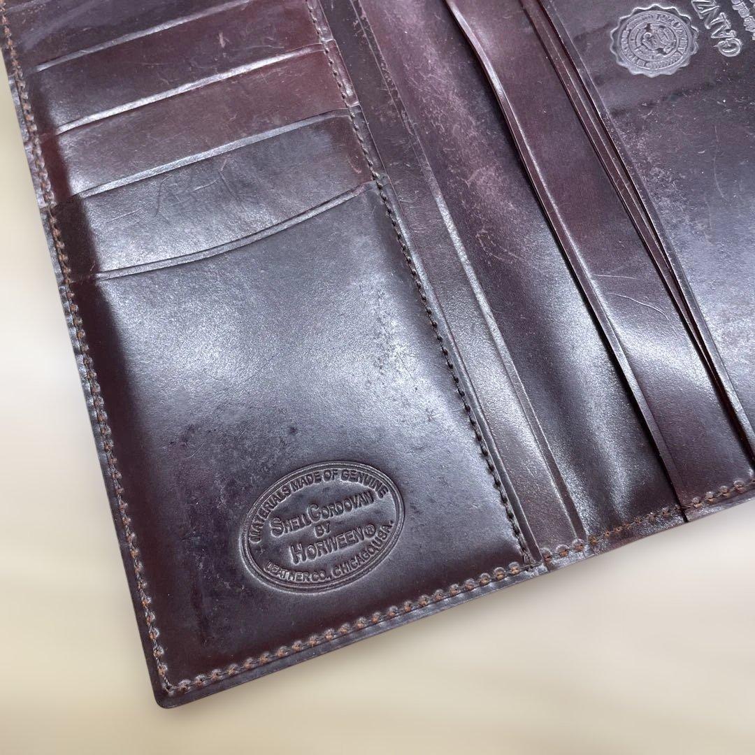 SHELL CORDOVAN シェルコードバン 2マチ無し 長財布　ganzo
