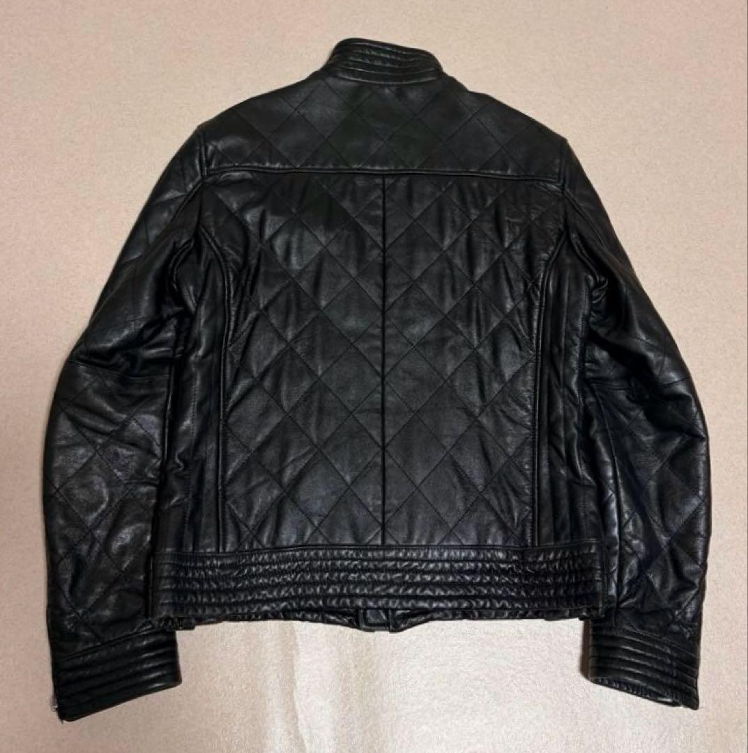 美品Men's Bigi Quilted Lamb Leather Jacket