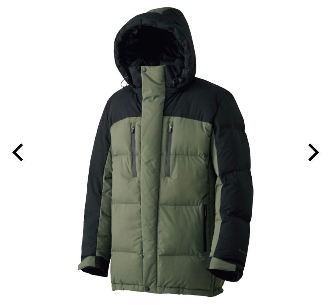 ワークマン エックスシェルター プレミアム ギガパフダウンコート 3L グリーン