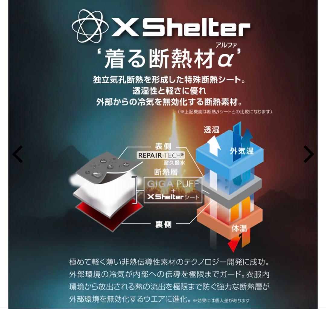 ワークマン エックスシェルター プレミアム ギガパフダウンコート 3L グリーン