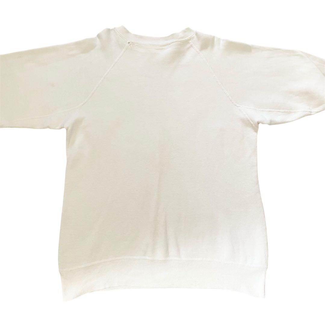 b*y様 60s スウェット 希少 ホワイト ラグラン 100%コットン ヴィン