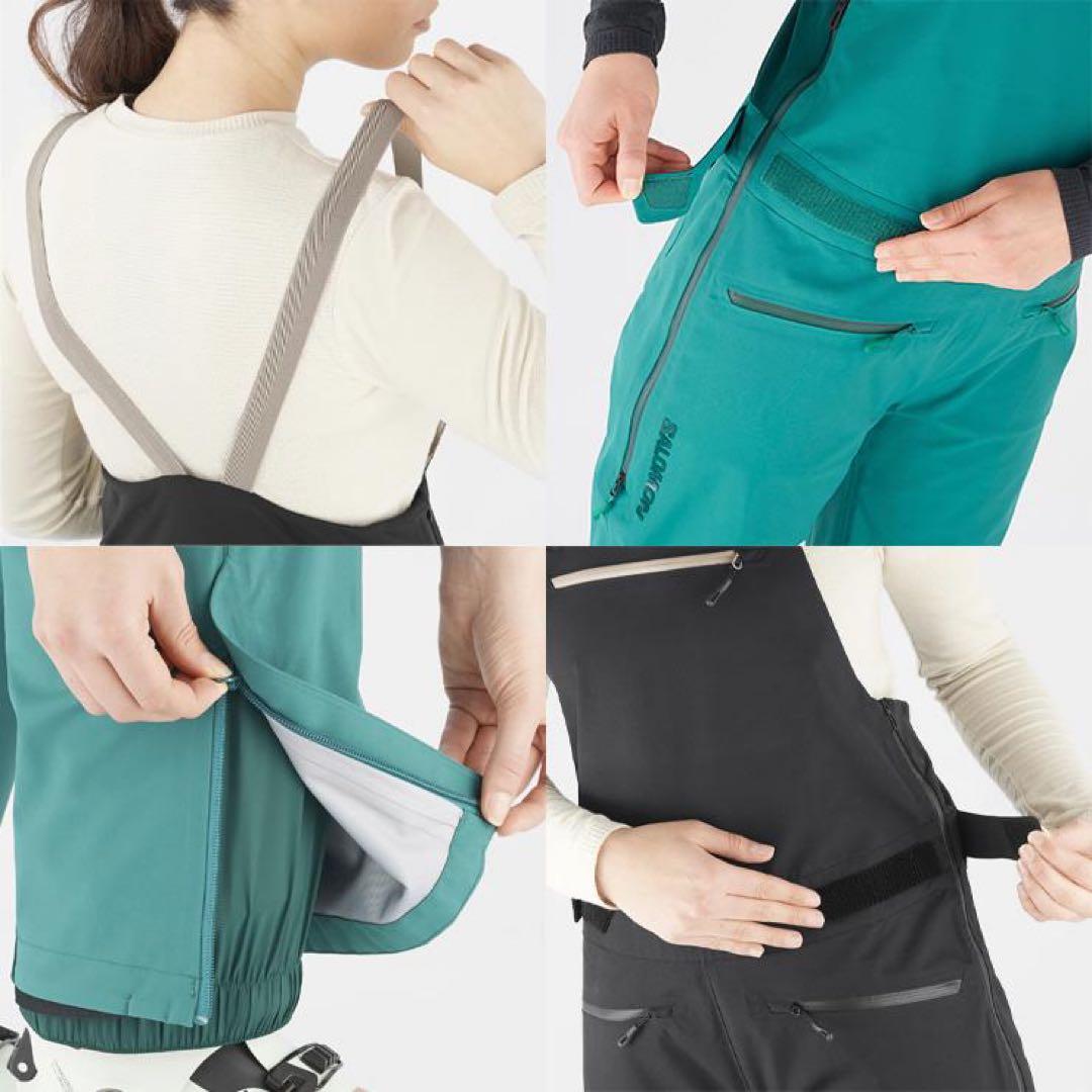 て*ト様 【新品未使用】SALOMON スキー/スノーボードビブパンツ　レディー