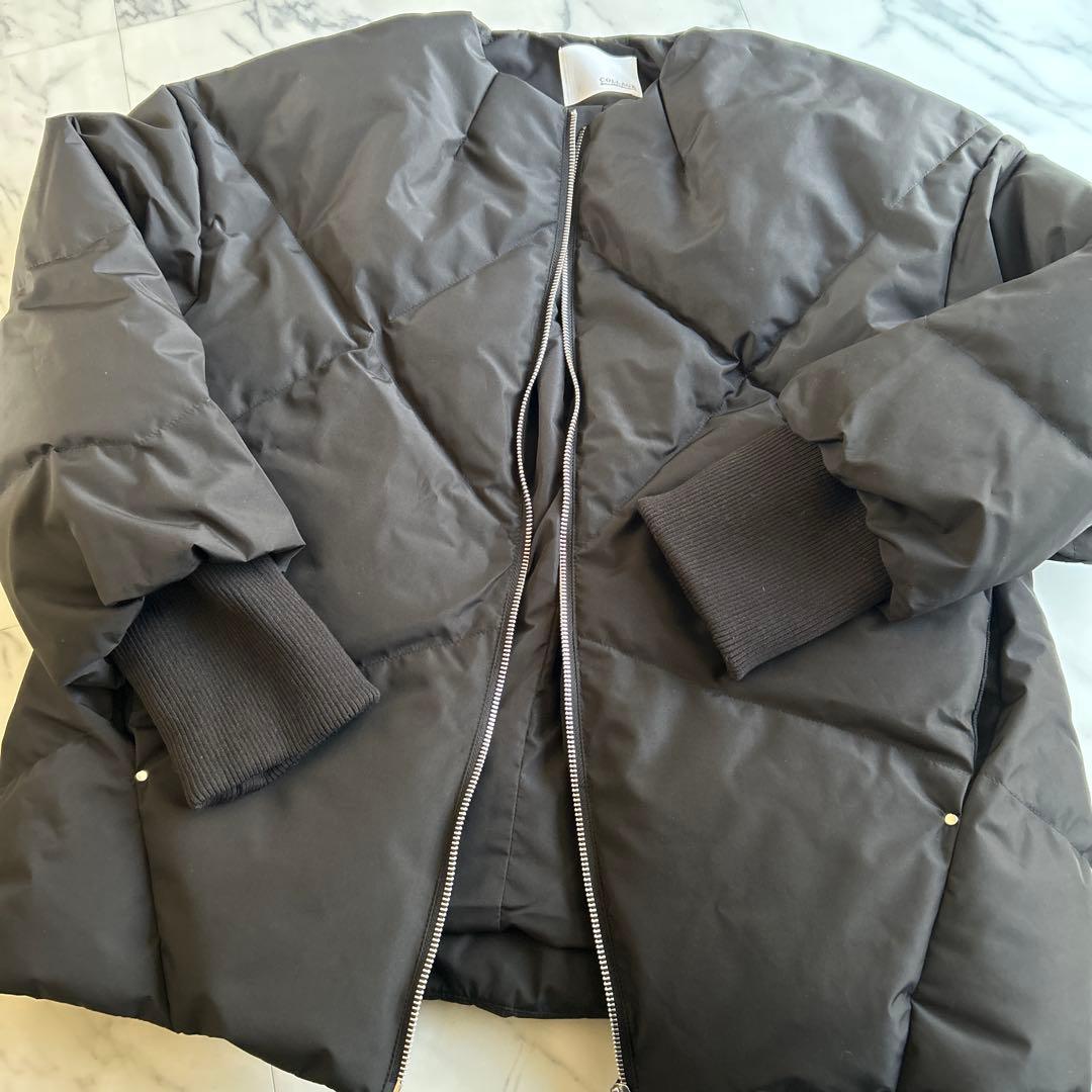 COLLAGE GALLARDAGALANTE ノーカラーダウンコート