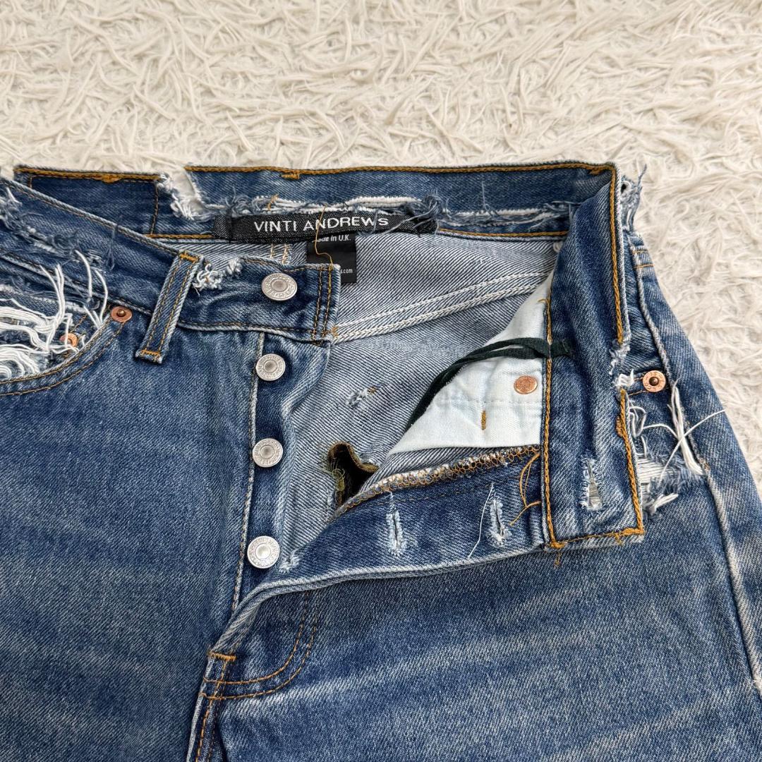 17116✨VINTI ANDREWS 再構築 リメイク ダメージ デニムパンツ