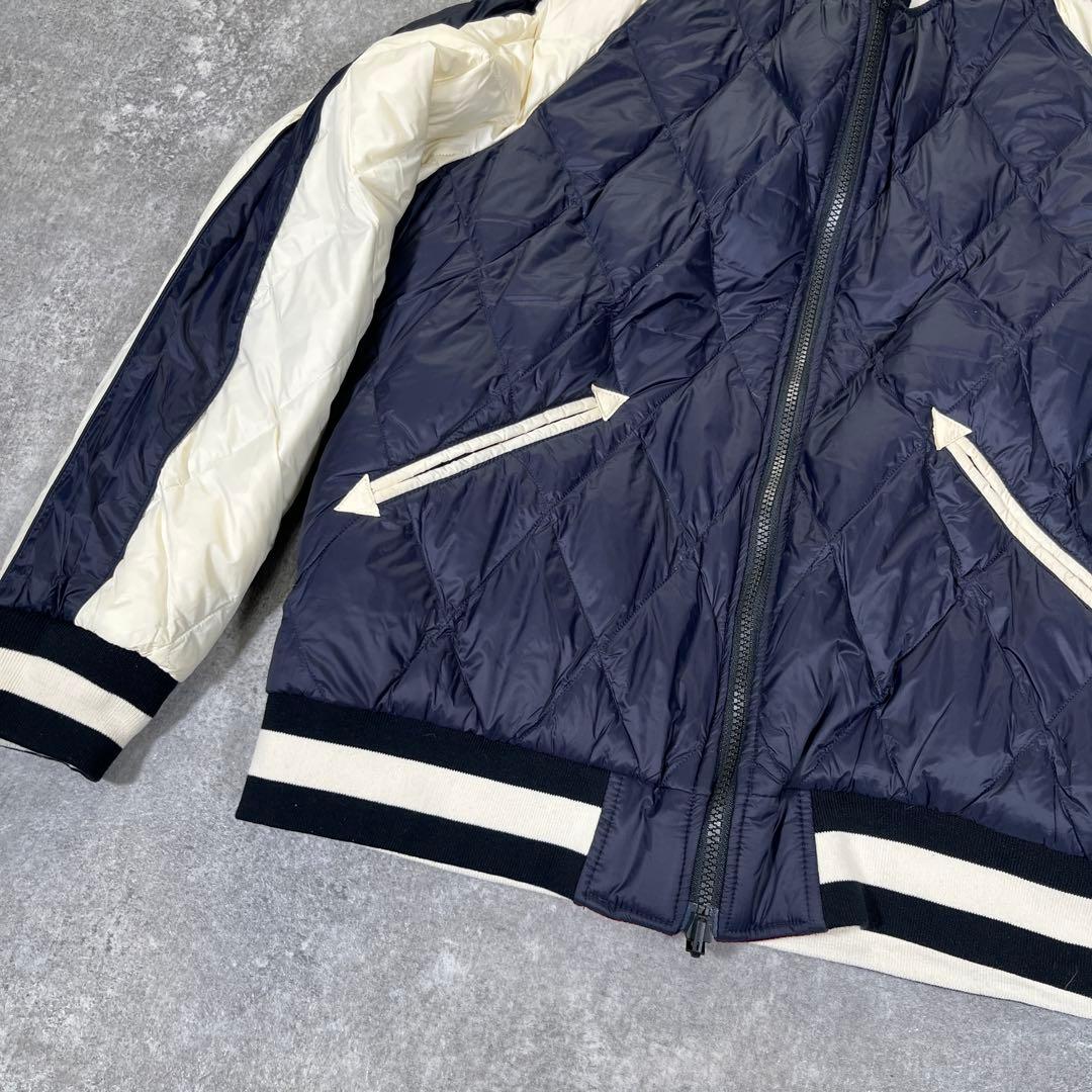 TAION スカジャン　虎　舞妓　別珍　リバーシブル　M キルティングダウン