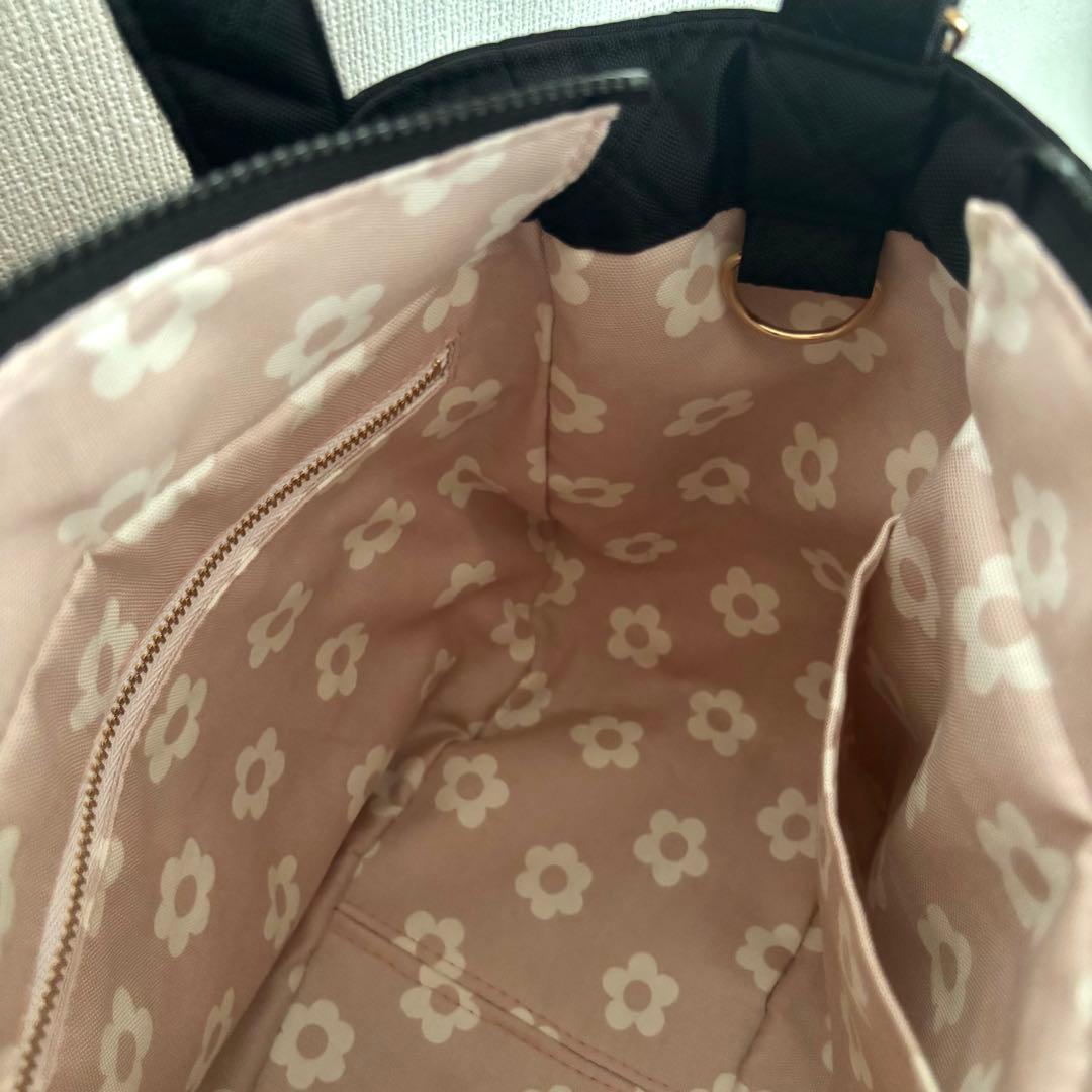 【ゆー】あおりポケット付きトートバッグL 倉敷8号帆布　スモーキーコーラル